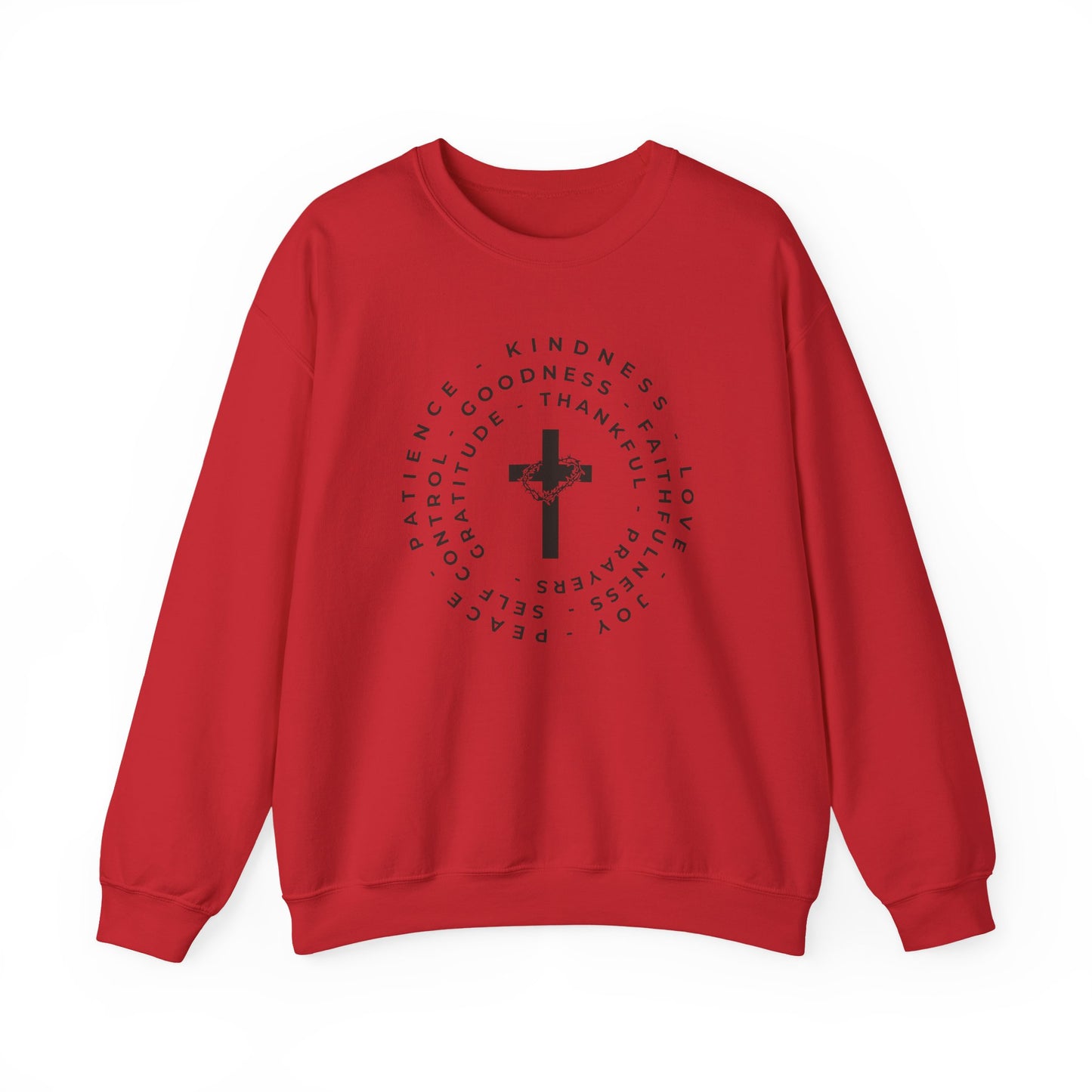 The Fruits of the Spirit Inspirational Faith Crewneck Sweatshirt, Perfect for Church or Everyday Wear