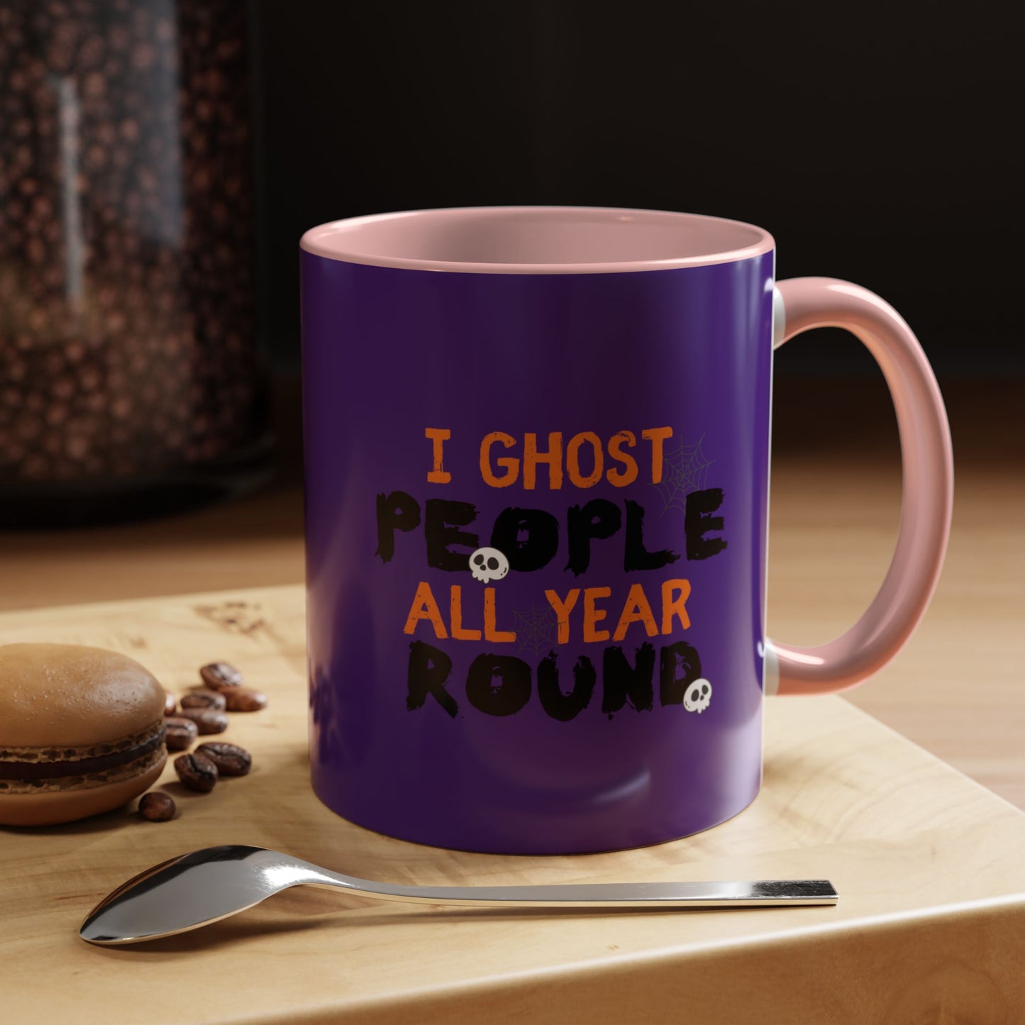 "I Ghost People All Year Round" Halloween Coffee Mug (11oz, 15oz)