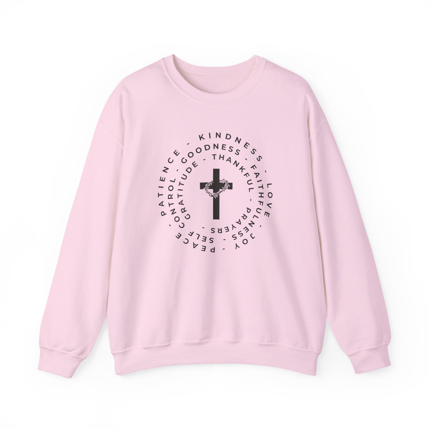 The Fruits of the Spirit Inspirational Faith Crewneck Sweatshirt, Perfect for Church or Everyday Wear