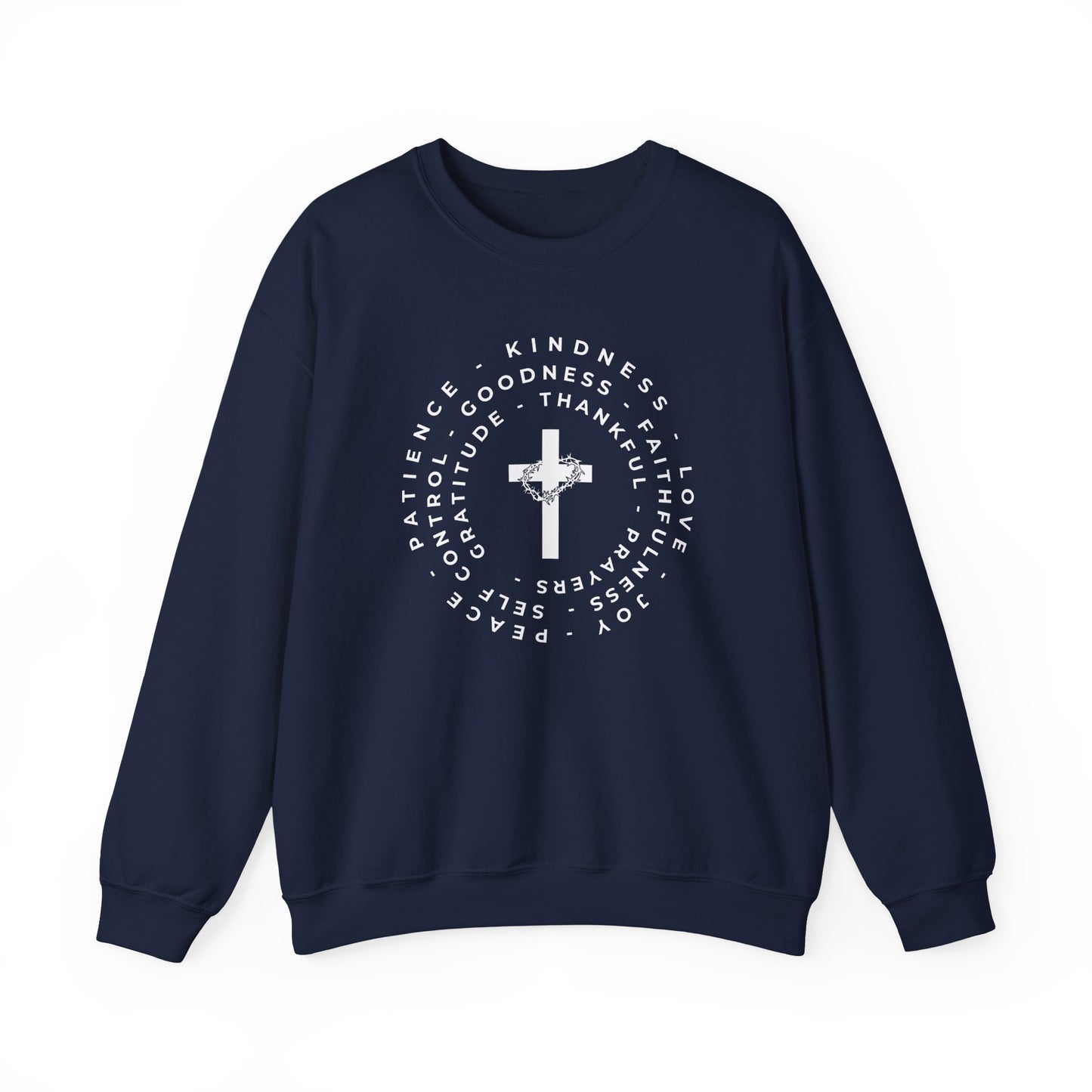 The Fruits of the Spirit Inspirational Faith Crewneck Sweatshirt, Perfect for Church or Everyday Wear