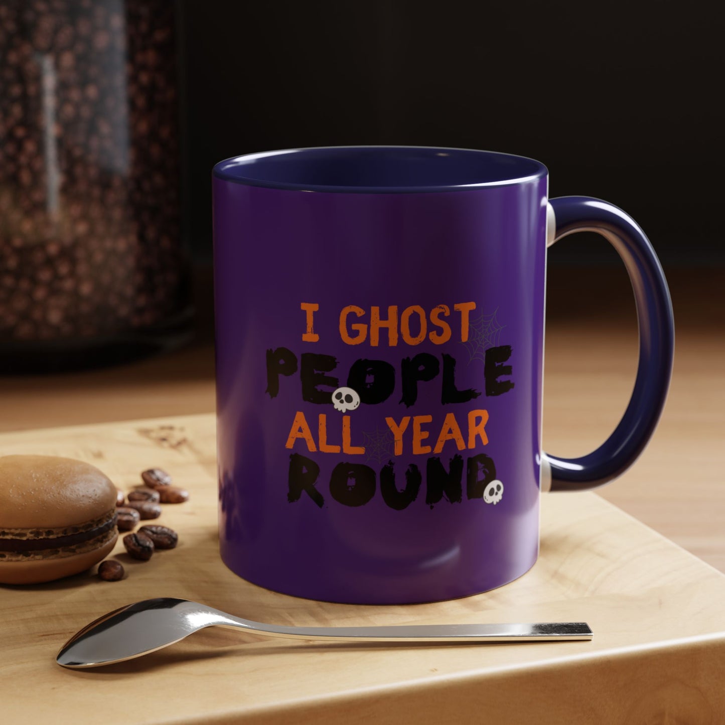 "I Ghost People All Year Round" Halloween Coffee Mug (11oz, 15oz)