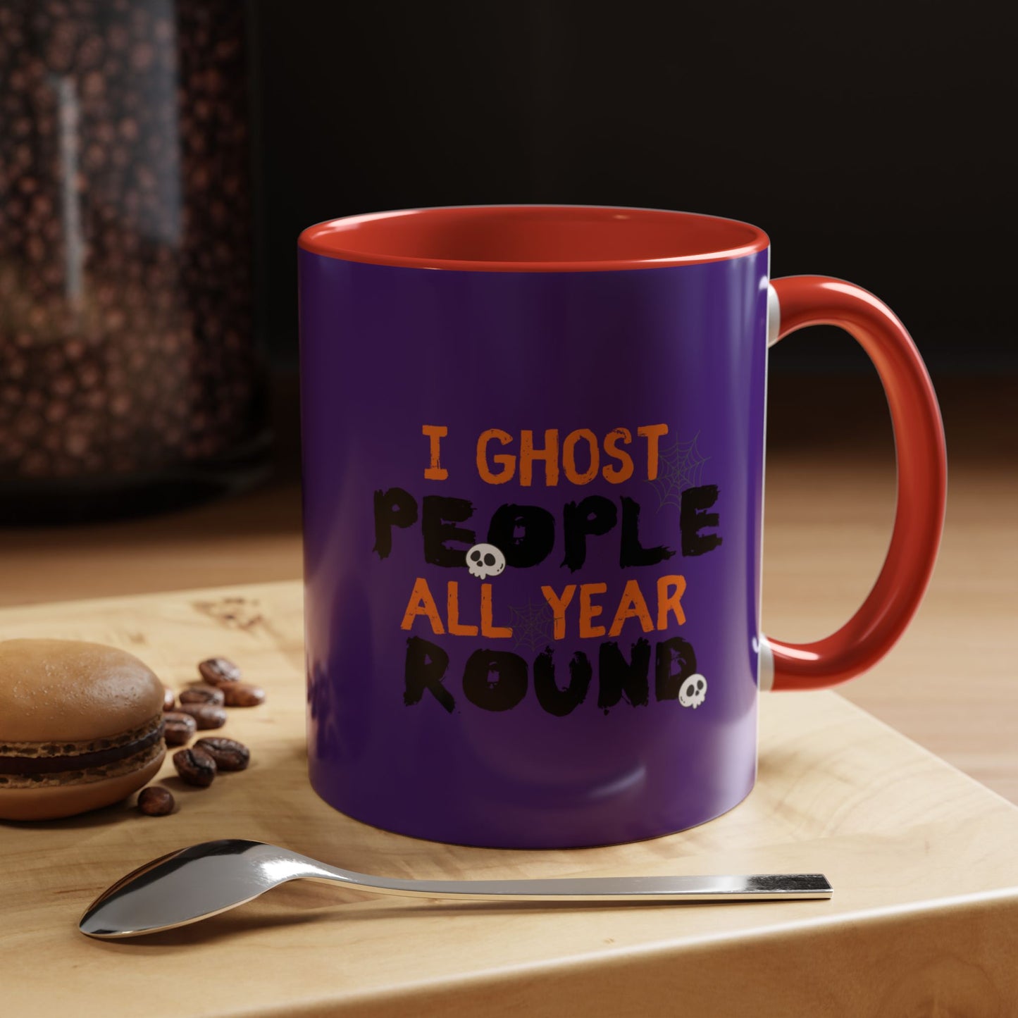 "I Ghost People All Year Round" Halloween Coffee Mug (11oz, 15oz)