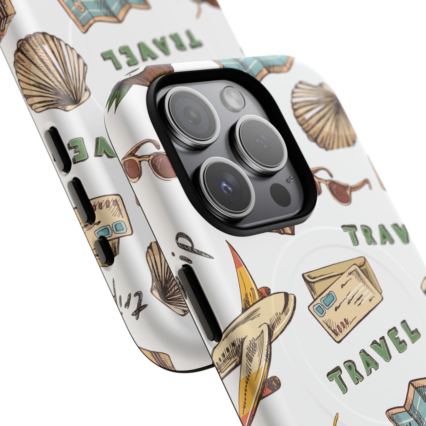 Travel Pattern Phone Case — Tough Magnetic Protective Cover