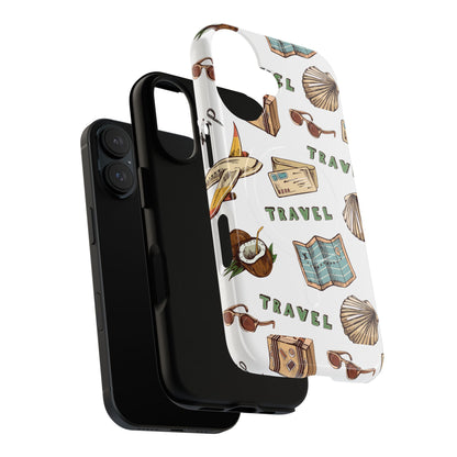 Travel Pattern Phone Case — Tough Magnetic Protective Cover