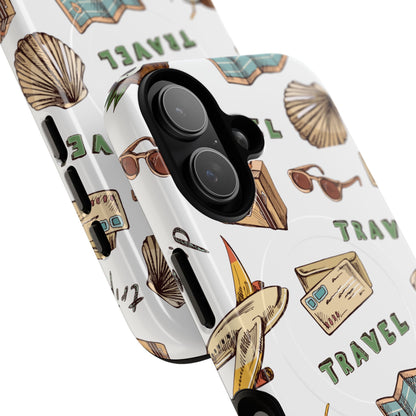 Travel Pattern Phone Case — Tough Magnetic Protective Cover