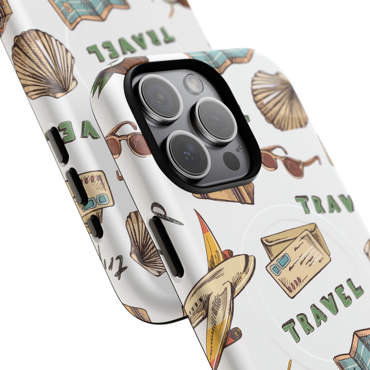 Travel Pattern Phone Case — Tough Magnetic Protective Cover