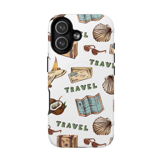 Travel Pattern Phone Case — Tough Magnetic Protective Cover