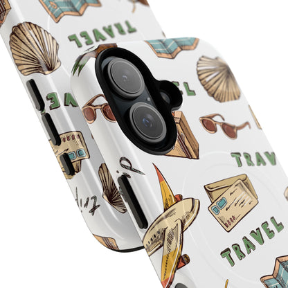 Travel Pattern Phone Case — Tough Magnetic Protective Cover