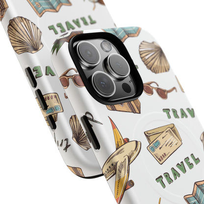 Travel Pattern Phone Case — Tough Magnetic Protective Cover