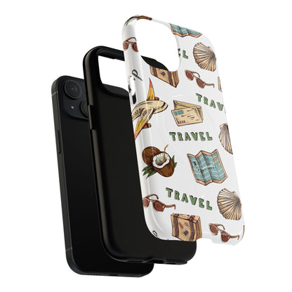 Travel Pattern Phone Case — Tough Magnetic Protective Cover