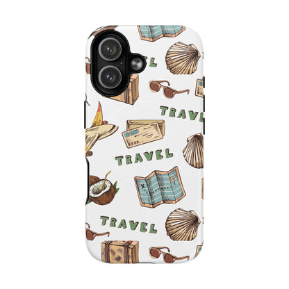 Travel Pattern Phone Case — Tough Magnetic Protective Cover