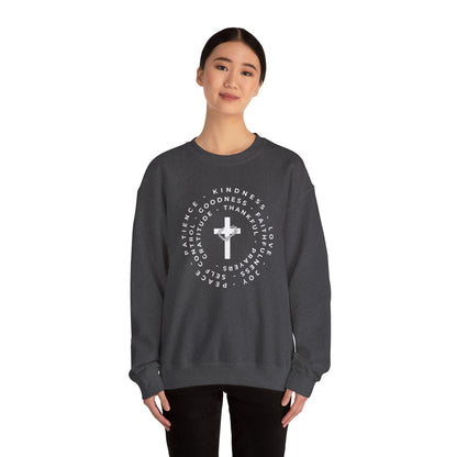 The Fruits of the Spirit Inspirational Faith Crewneck Sweatshirt, Perfect for Church or Everyday Wear