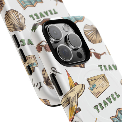 Travel Pattern Phone Case — Tough Magnetic Protective Cover