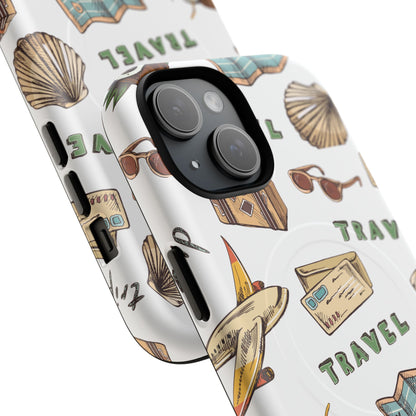 Travel Pattern Phone Case — Tough Magnetic Protective Cover