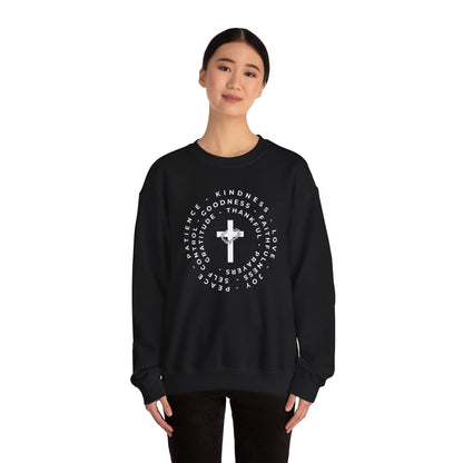 The Fruits of the Spirit Inspirational Faith Crewneck Sweatshirt, Perfect for Church or Everyday Wear