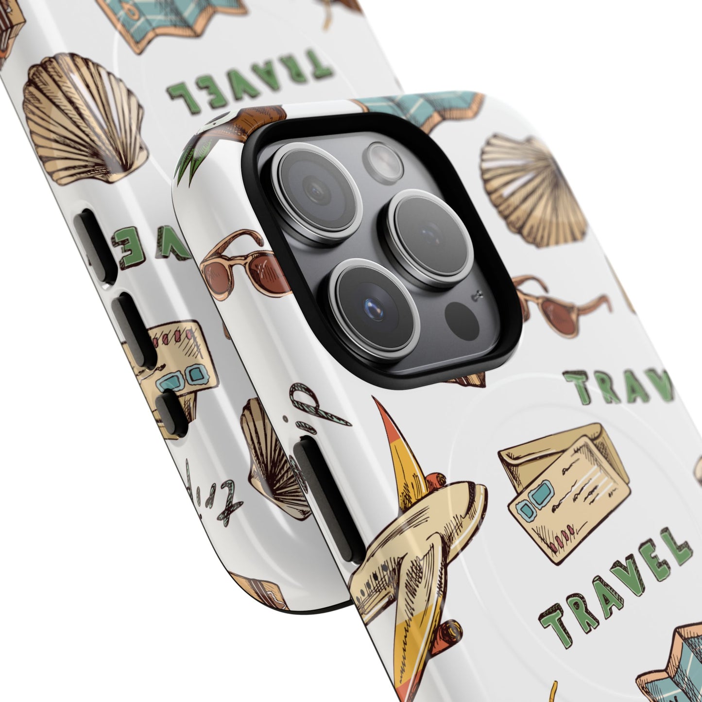 Travel Pattern Phone Case — Tough Magnetic Protective Cover