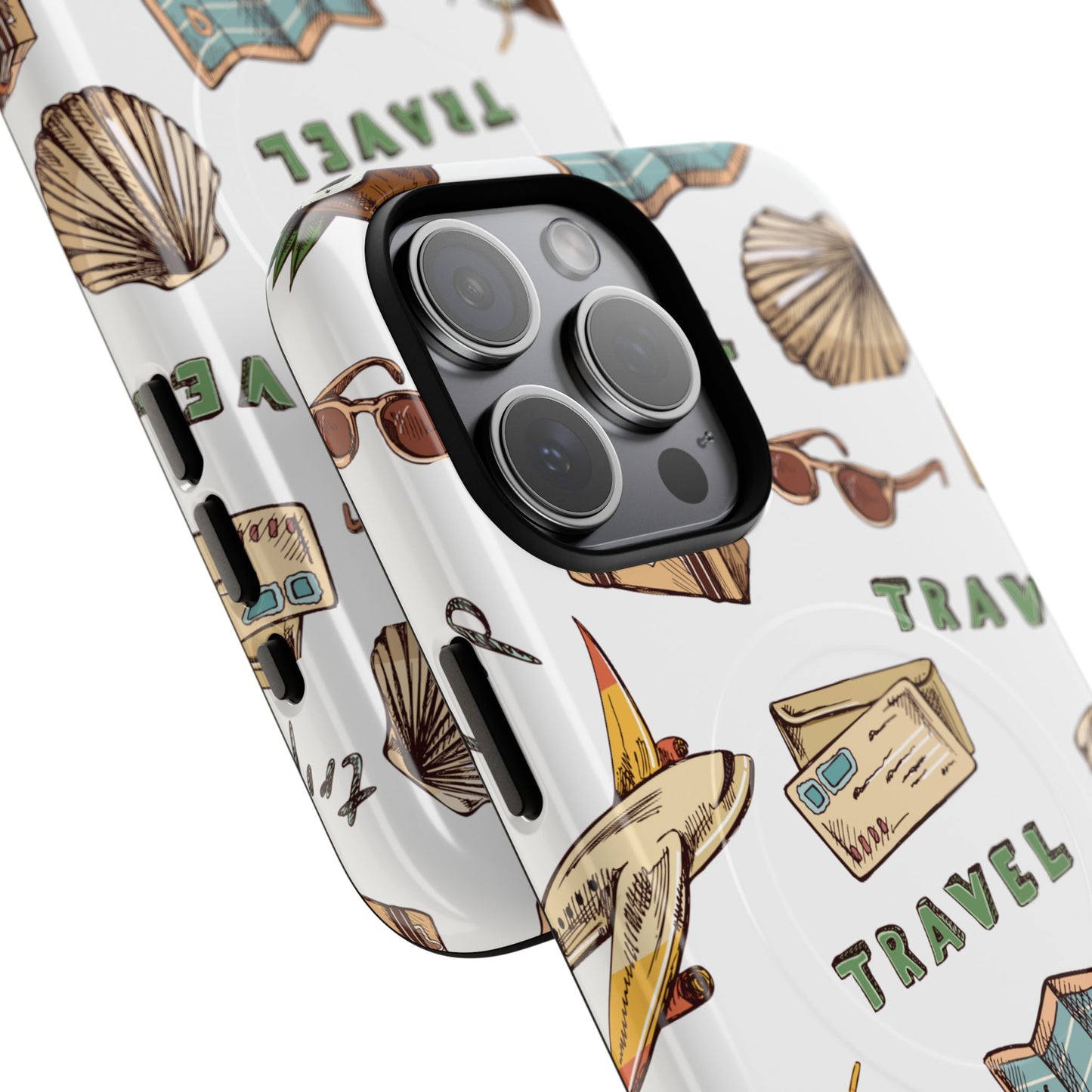 Travel Pattern Phone Case — Tough Magnetic Protective Cover