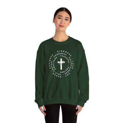 The Fruits of the Spirit Inspirational Faith Crewneck Sweatshirt, Perfect for Church or Everyday Wear