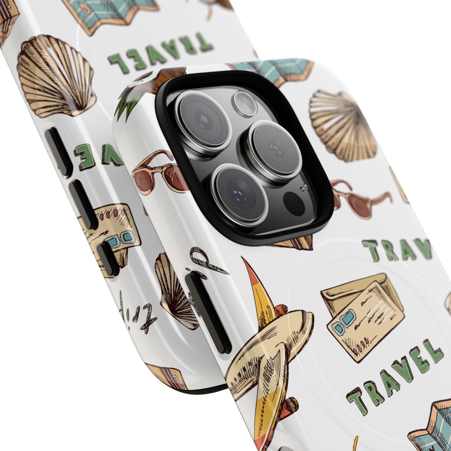 Travel Pattern Phone Case — Tough Magnetic Protective Cover