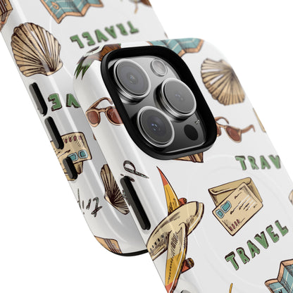 Travel Pattern Phone Case — Tough Magnetic Protective Cover