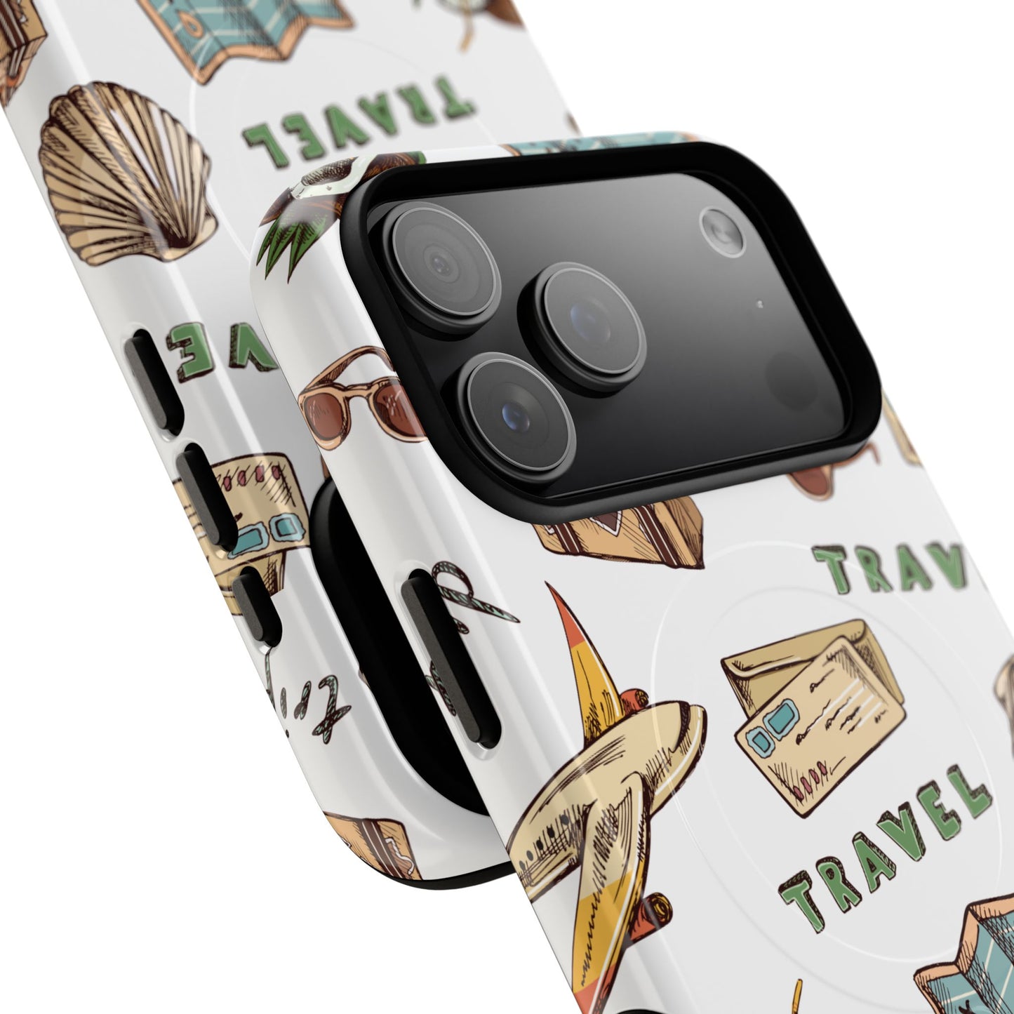 Travel Pattern Phone Case — Tough Magnetic Protective Cover