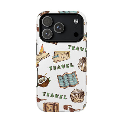 Travel Pattern Phone Case — Tough Magnetic Protective Cover
