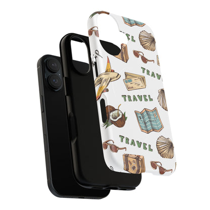 Travel Pattern Phone Case — Tough Magnetic Protective Cover