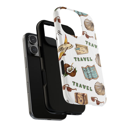 Travel Pattern Phone Case — Tough Magnetic Protective Cover