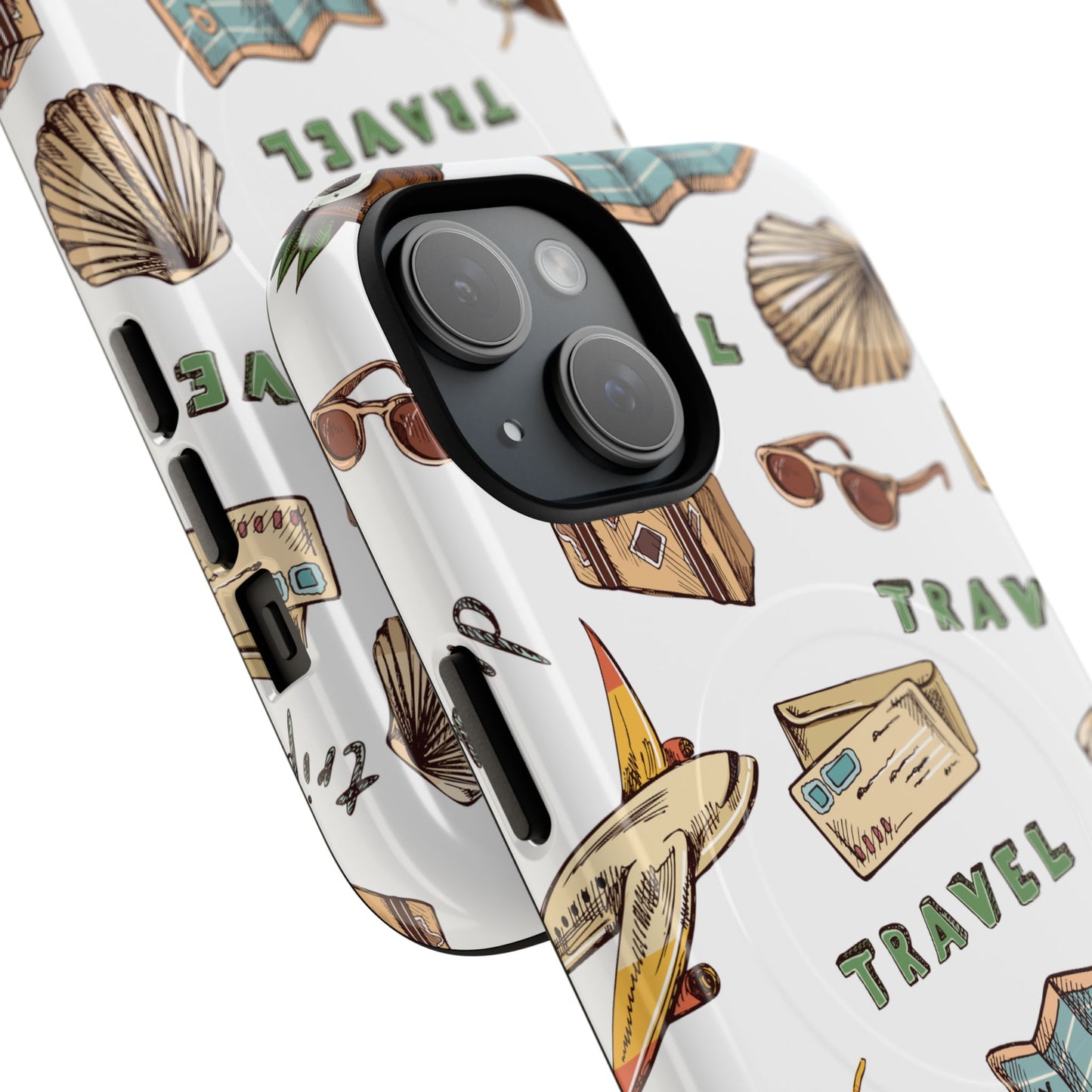 Travel Pattern Phone Case — Tough Magnetic Protective Cover