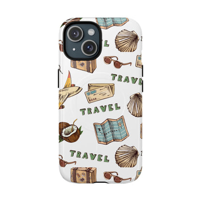 Travel Pattern Phone Case — Tough Magnetic Protective Cover