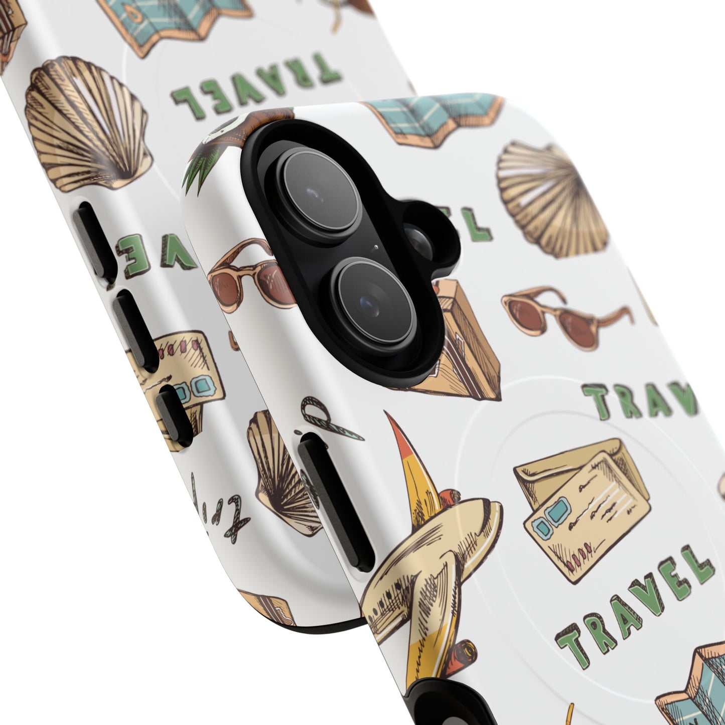 Travel Pattern Phone Case — Tough Magnetic Protective Cover