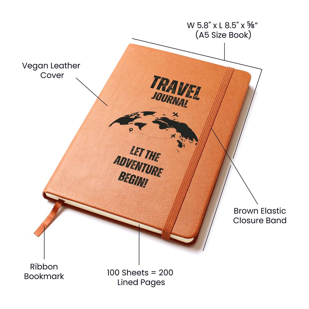 "Let the Adventure Begin" Travel Journal