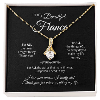 Alluring Beauty Pendant Necklace for your Fiance