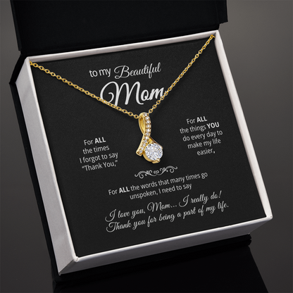 Alluring Beauty Pendant Necklace for my Mom