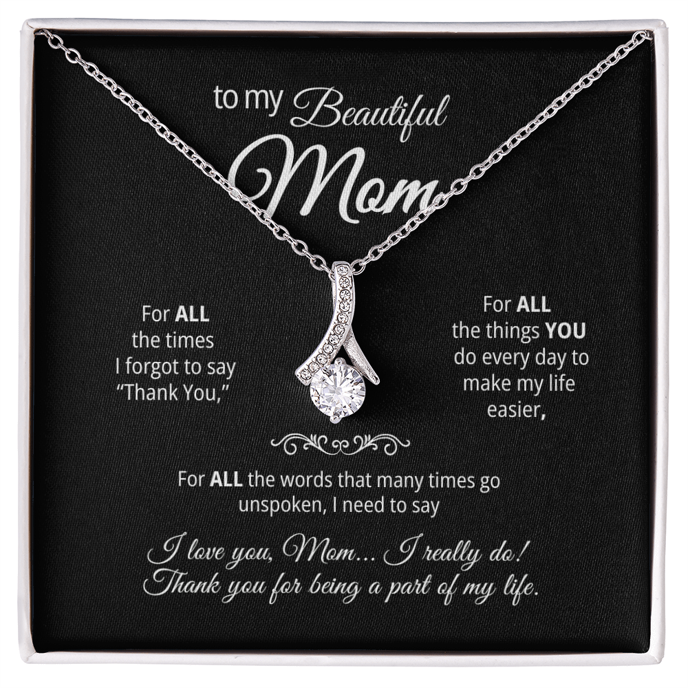 Alluring Beauty Pendant Necklace for my Mom