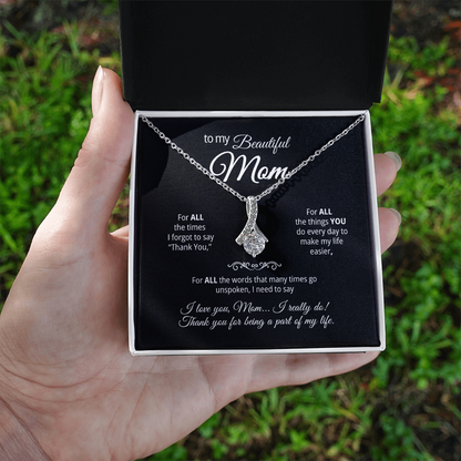 Alluring Beauty Pendant Necklace for my Mom
