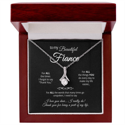 Alluring Beauty Pendant Necklace for your Fiance