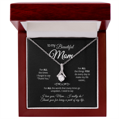Alluring Beauty Pendant Necklace for my Mom