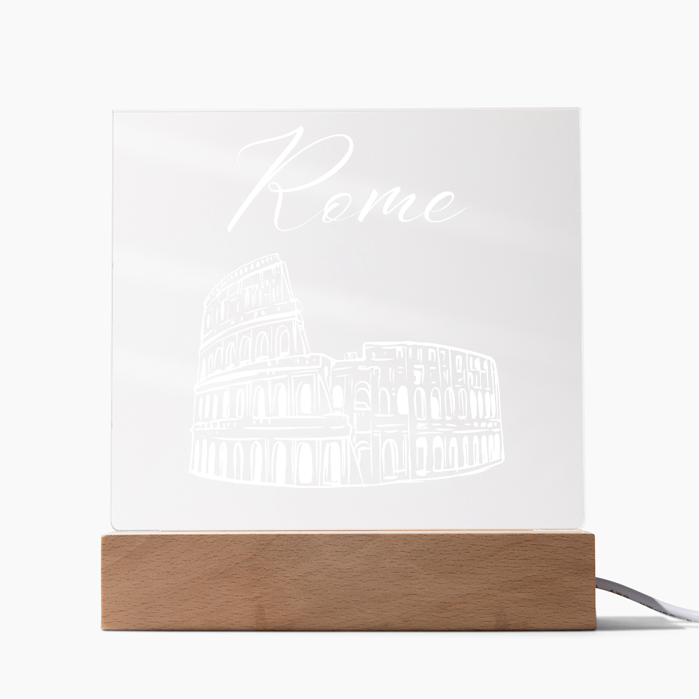 Rome Acrylic Plaque with LED Base 3
