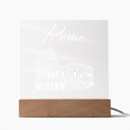 Rome Acrylic Plaque with LED Base 3