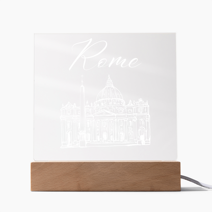 Rome Acrylic Plaque with LED Base