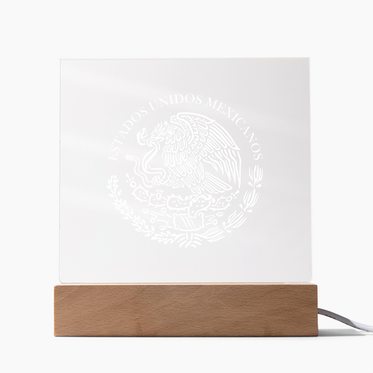 Mexico Acrylic Plaque with LED Base