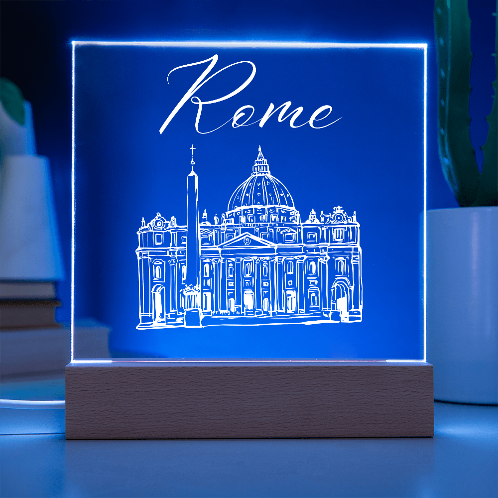 Rome Acrylic Plaque with LED Base