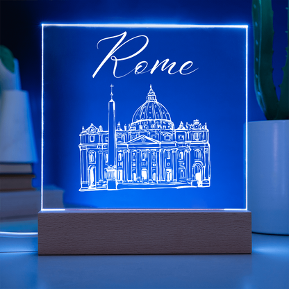 Rome Acrylic Plaque with LED Base