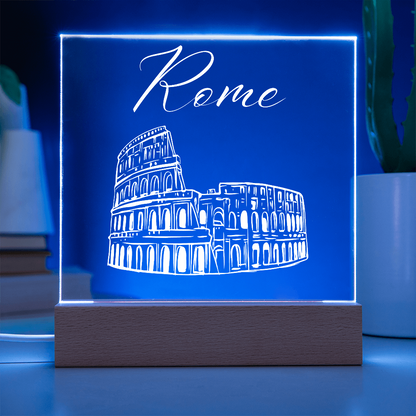 Rome Acrylic Plaque with LED Base 3