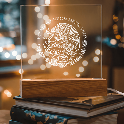 Mexico Acrylic Plaque with LED Base