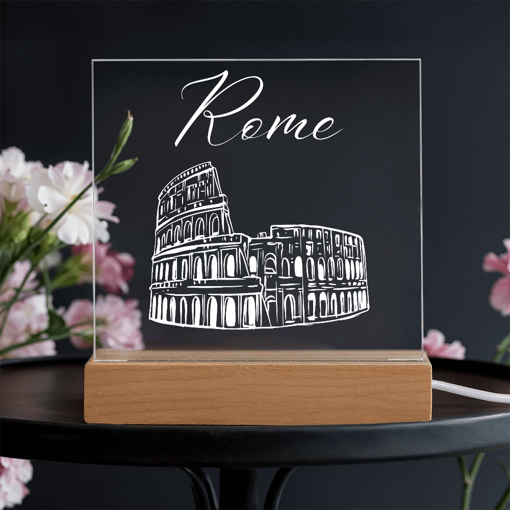 Rome Acrylic Plaque with LED Base 3