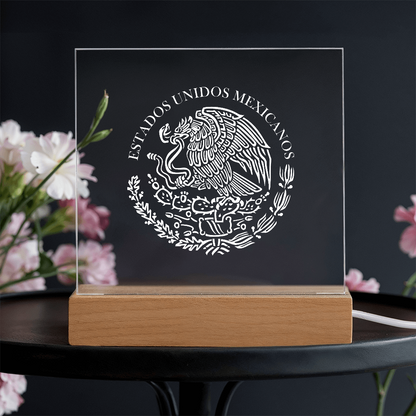 Mexico Acrylic Plaque with LED Base