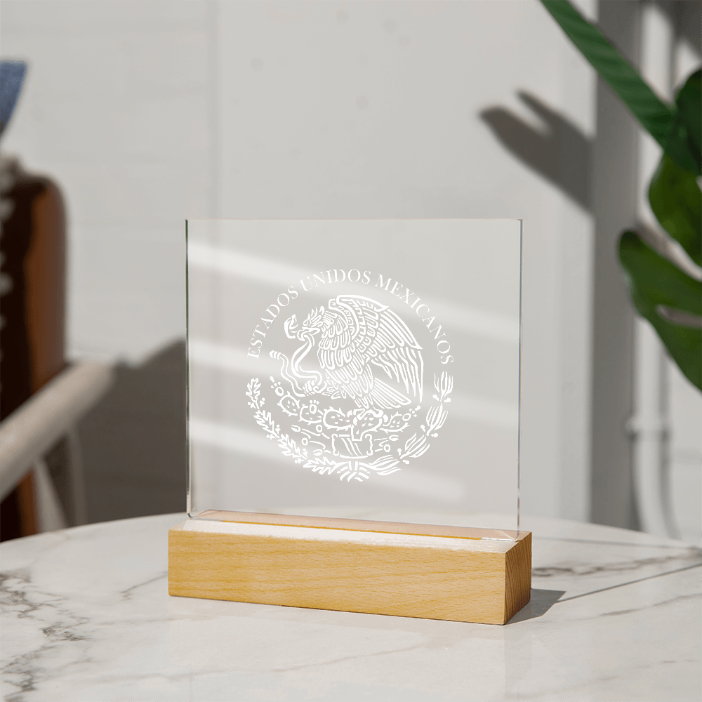 Mexico Acrylic Plaque with LED Base