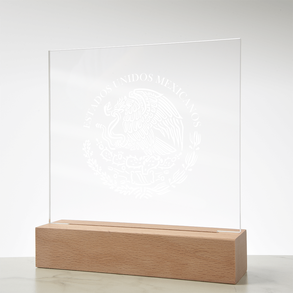 Mexico Acrylic Plaque with LED Base